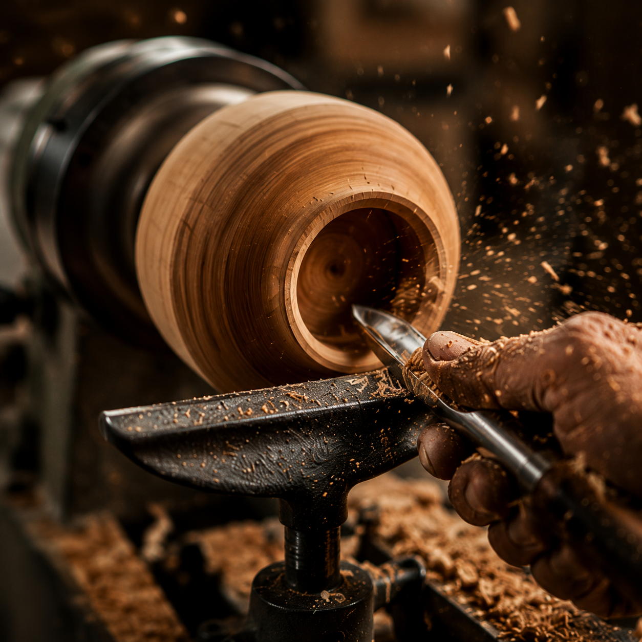 Wood turned pieces · Torneria Romans